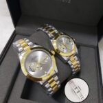 Automatic Open-Heart Timepieces in Gold & Steel