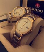 Shophine Elysian Duet | The Definitive Luxury Couple Watch Set in Gold & Polished Ceramic