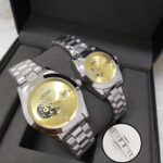 Automatic with Champagne Open-Heart Dials