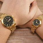 The Shophine 'Eternity' Gold Couple Watch Set | Paired Timepieces for Enduring Connections