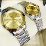 Shophine 'Eternity Duet' - His & Hers Two Tone Couple Watch Set