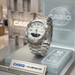 Casio Polaris Sentinel Hybrid Illuminator Watch in Silver-Tone Steel