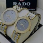 Shophine 'Eternity' Duo | A Two-Tone Gold & Steel Luxury Couple Watch Set
